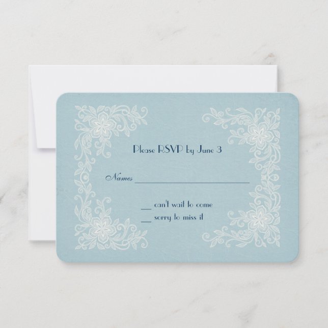 RSVP para Vow Renewal-lace corners (Anverso)