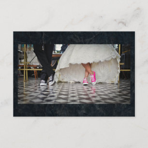 RSVP pareja de bodas de estilo Diner