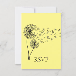 RSVP personalizada de las mariposas del reloj de D