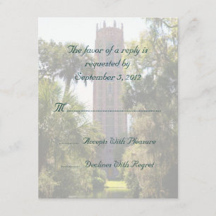 RSVP Personalizado de Boda en Torre de Oro