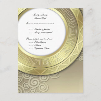 RSVP por invitación a la recepción/cena