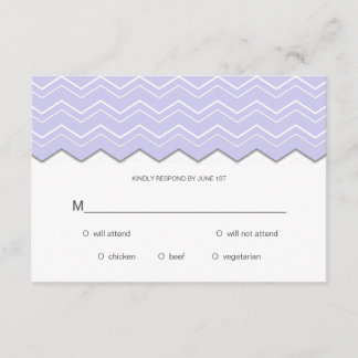 RSVP Purple de la Lavanda de Chevron en negrita