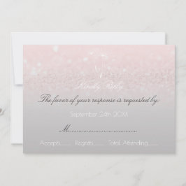 RSVP Purpurina Rosa Rosa Rosa Rosa Gray Ombre Dand