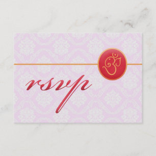 RSVP que casa la tarjeta india del estilo