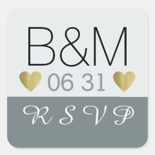rsvp / r.s.v.p etiqueta de invitación a boda