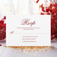 RSVP Red Pink Español Quinceañera Quince