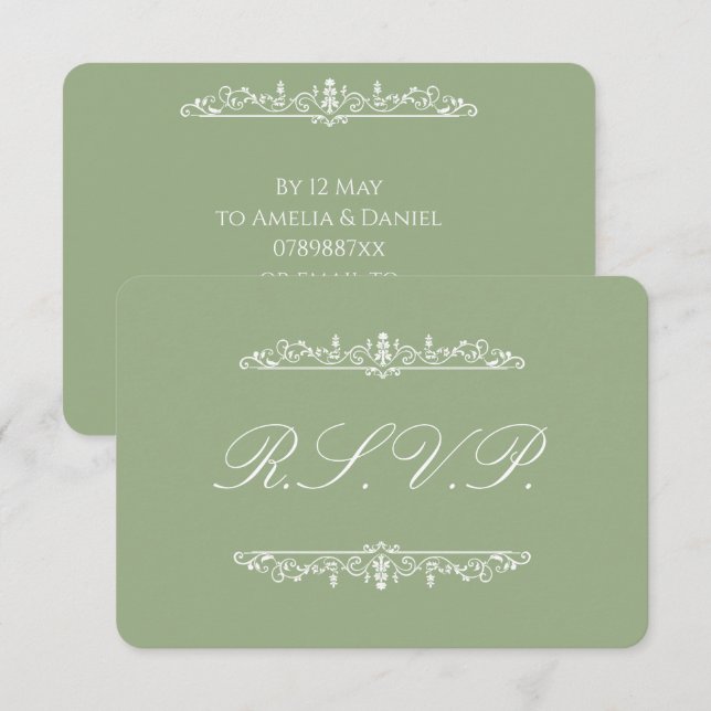 RSVP Regencia Verde (Anverso / Reverso)