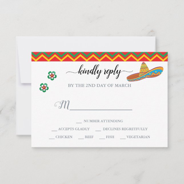 RSVP Respuesta a Fiesta Mexicana (Anverso)