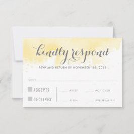 RSVP RESPUESTA RESPUESTA Comidas acuáticas amarill