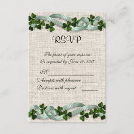 RSVP Ringen irlandés y shamrock