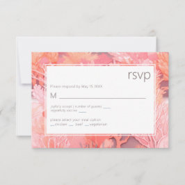 RSVP rosa de Rubor vibrante de Coral Reef