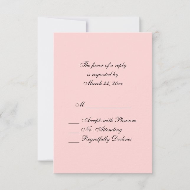 RSVP rosa de venta (Anverso)