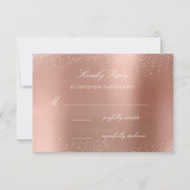 RSVP Rosa Rubor Blanco Brillo Bridal Shower1 (Anverso)
