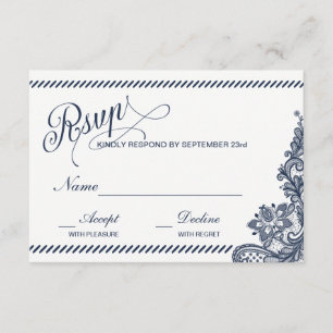 RSVP Rústica de Denim y Lace
