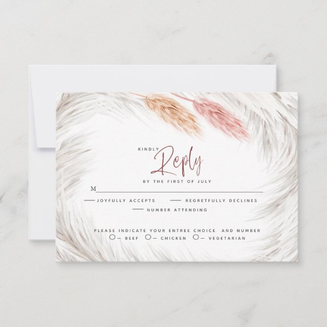 RSVP Rústica Foxtail y Ivory Pampas Grass (Anverso)
