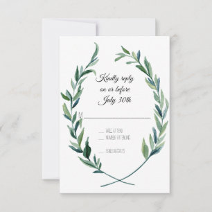 RSVP Sage Green Laurel Wreath Olive Leaf