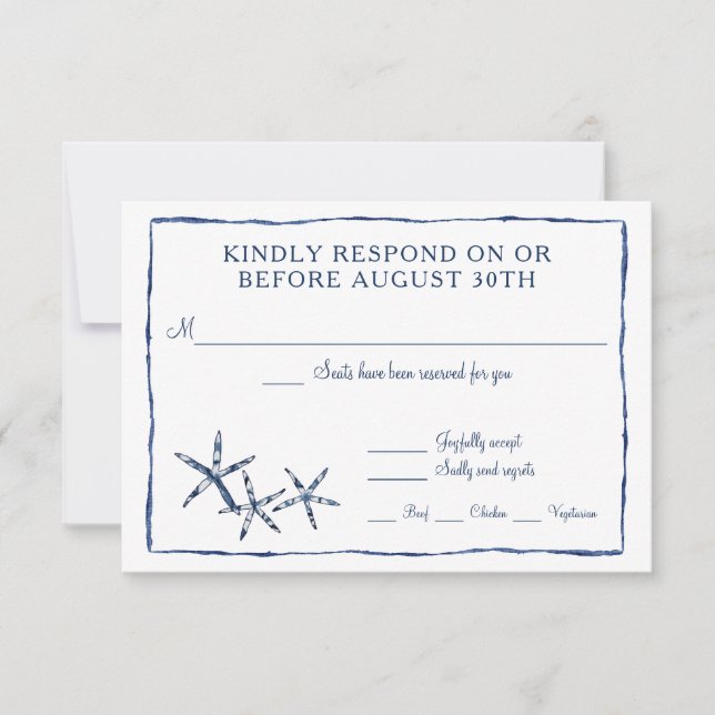 RSVP Shibori Kumo Acuarela Estrella de Mar Estrell (Anverso)