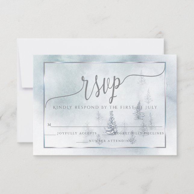 RSVP | Silver Blue Winter Wonderland (Anverso)