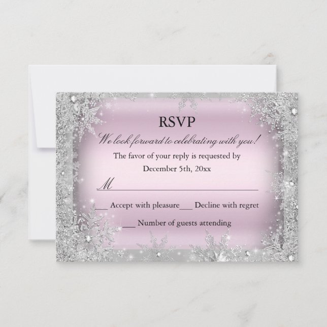 RSVP Silver Winter Wonderland Dulce Rosa 16 2 (Anverso)