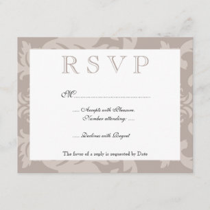 RSVP simple Damask
