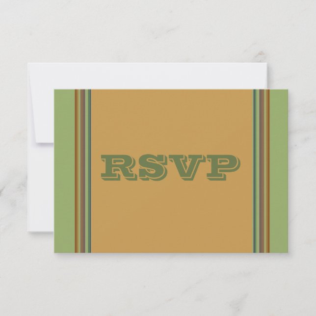 RSVP simple de sitio verde (Anverso)