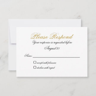 RSVP Sin Entrada Falso Oro