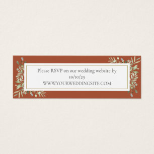 RSVP sitio web de boda de vegetación botánica de t
