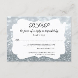 RSVP Su Día Purpurina Fab Silver