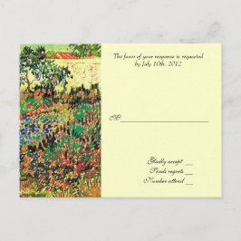 RSVP, tarjeta de respuesta, van Gogh