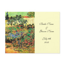 RSVP, tarjeta de respuesta, van Gogh