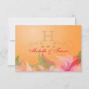RSVP - Tarjetas de Respuesta de Boda de Otoño de M