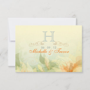 RSVP - Tarjetas de Respuesta de Boda del Jardín de
