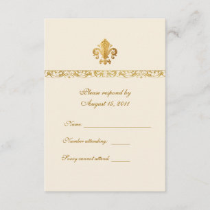 RSVP temática de Fleur-de-lis