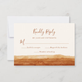 RSVP Terracotta Resumen Boda del desierto