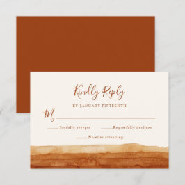 RSVP Terracotta Resumen Boda del desierto