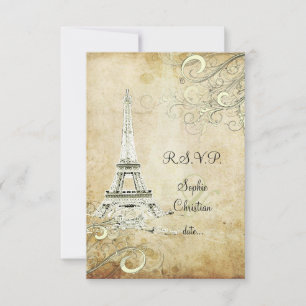 RSVP VINTAGE EIFFEL TOWER/VANILLA SWIRS