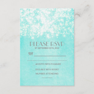 RSVP vintage - luces de cadena - azul