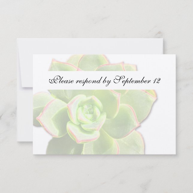 Rsvp Vintage translucido verde exitoso (Anverso)