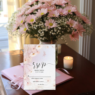 RSVP Whimsical Rubor Pink Daisisies