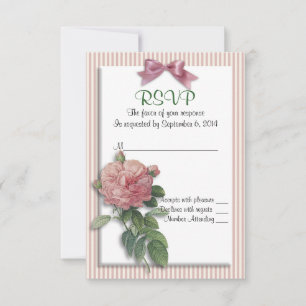 RSVP y rosas de vintage de tarjetas de selección p