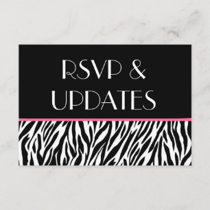RSVP y tarjetas de información del sitio web de ce