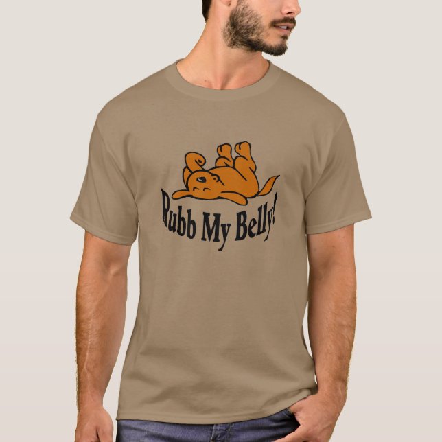 Rub mi camiseta Belly Doggy (Anverso)