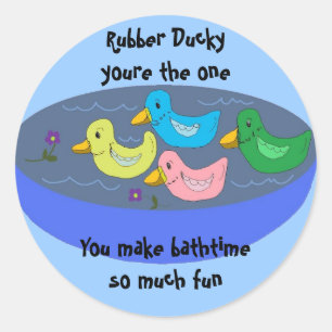 Rubber Ducky - pegatina de Bathtime