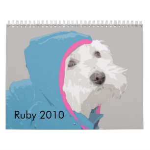 Rubí el calendario de Westie 2010