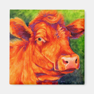 Rubí el imán rojo de la vaca de Angus