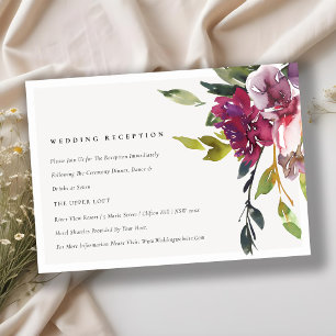 Rubor amarillo Borgoña recepción de boda floral