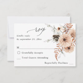 Rubor Beige & Pine Rustic no Meal RSVP