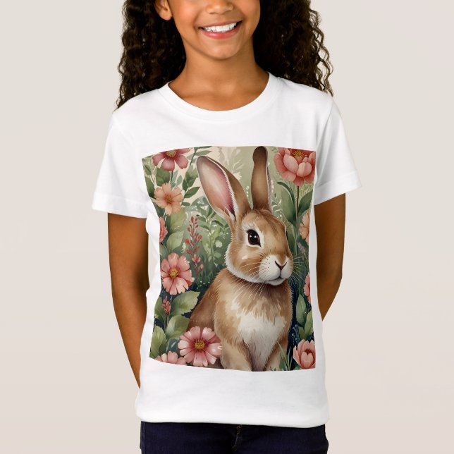 Rubor Blooms y Bunny Dreams Camiseta para niños (Anverso)