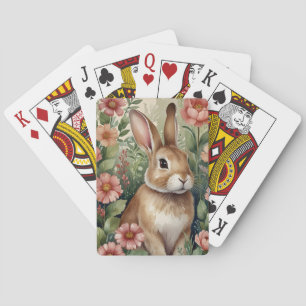 Rubor Blooms y Bunny Dreams Jugando Cartas