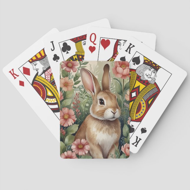 Rubor Blooms y Bunny Dreams Jugando Cartas (Reverso)